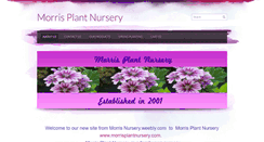 Desktop Screenshot of morrisplantnursery.com